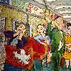 Barbara AG Riddle, Showtime Subway, 30 x 40 inches
